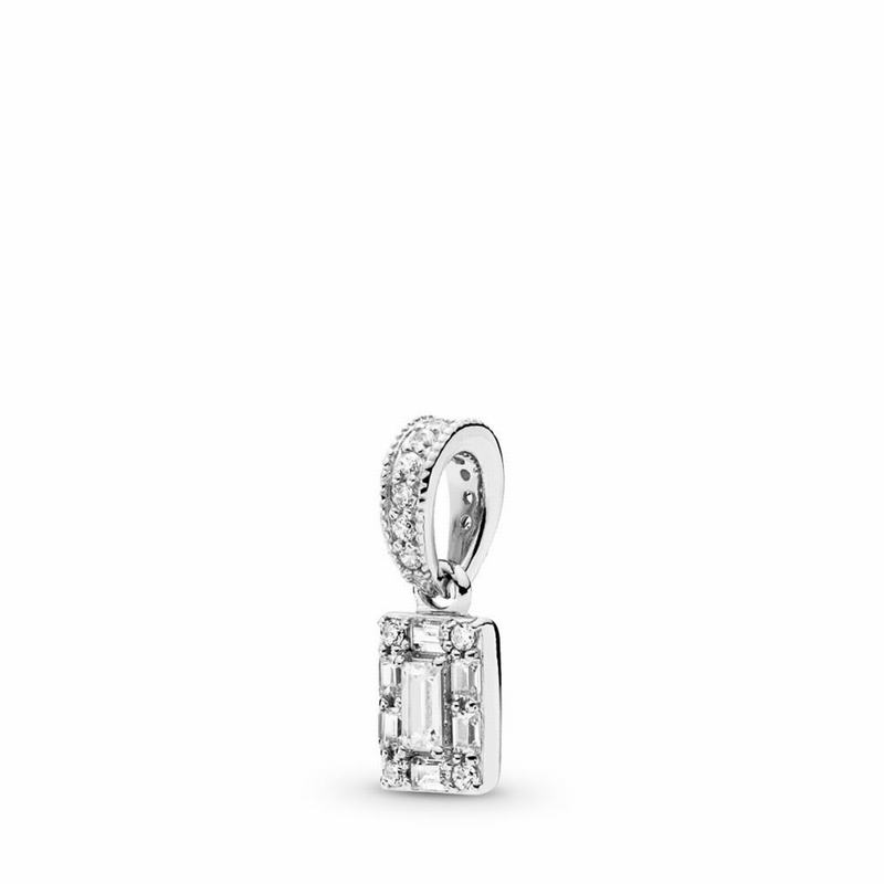 Pandora Luminous Ice Pendant - Sterling Silver/Cubic Zirconia - Canada | QI9658PW